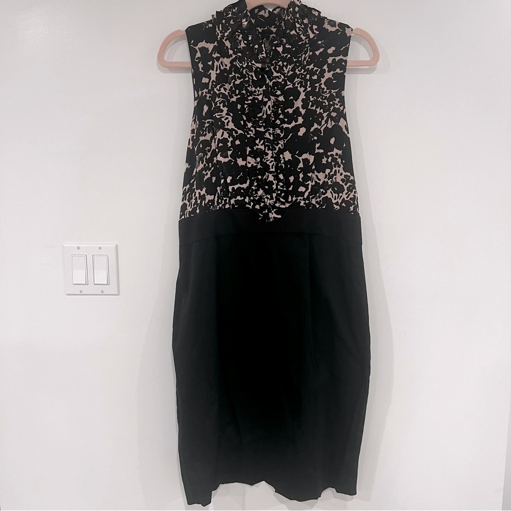Taylor Women’s Sz 14 Black and Cream Sleeveless Cocktail Dress